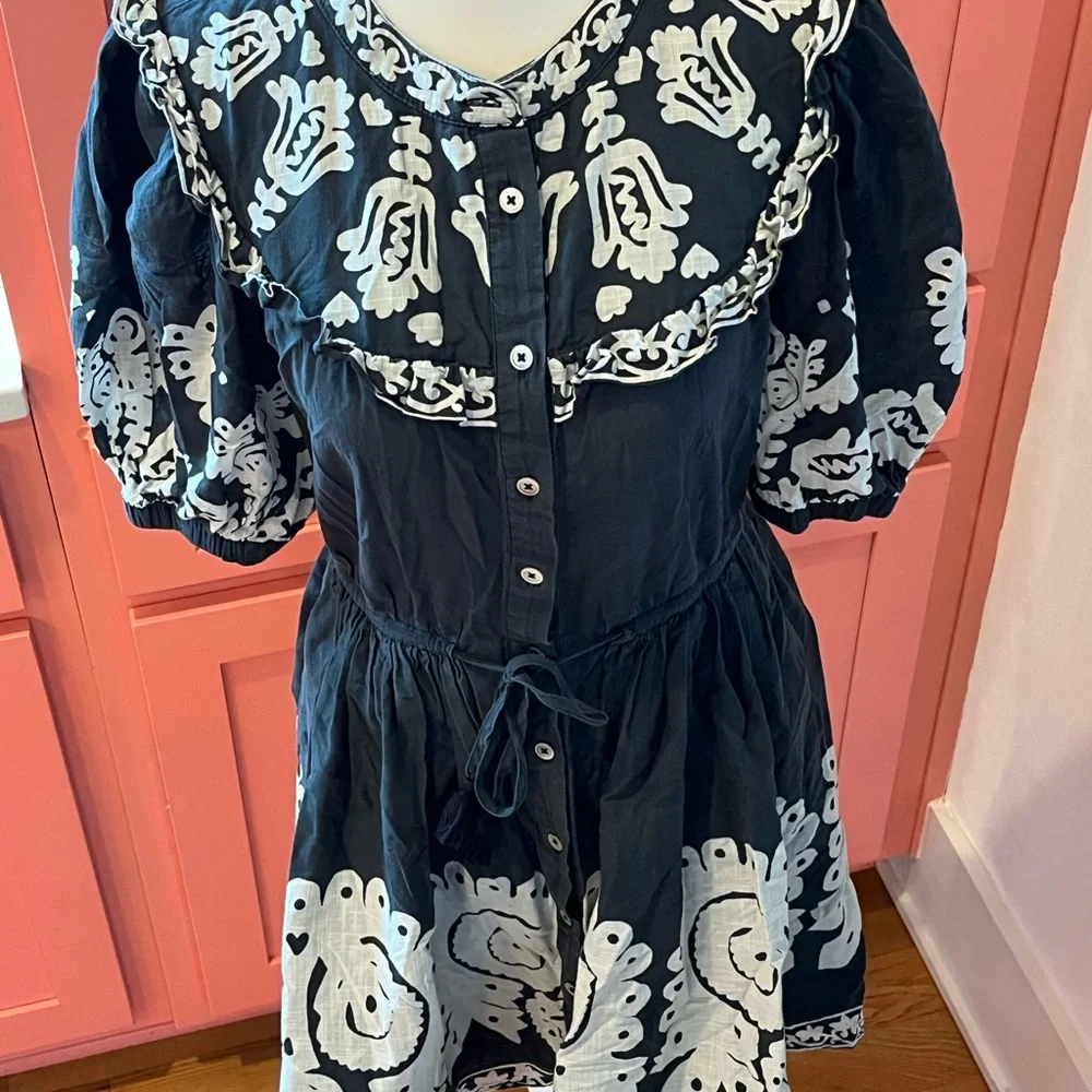Sea New York Black and Cream Midi Dress - Picture 7 of 12